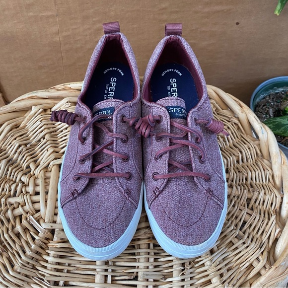 Sperry faded red leather lace boat shoes - Picture 2 of 8